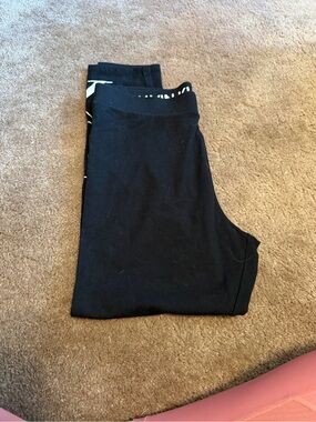 Calvin Klein Jeans Black Logo Waistband Leggings